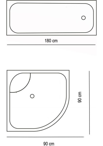 Jackline Banyo Duş Perdesi 0010 Gri Tek Kanat 180 x 200 cm