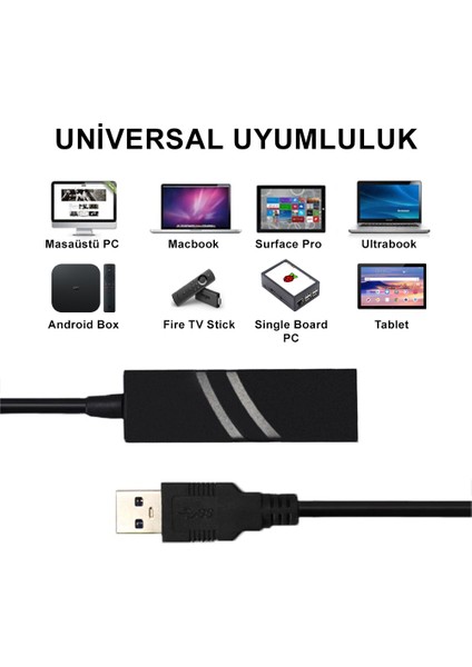 m USB 3.0 Lan Adaptör