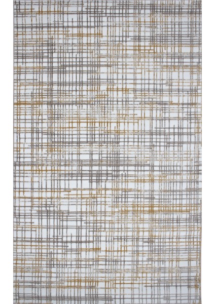 Halı Gold Plus 2639A Hardal-Vizon 80X150 cm Modern Halı