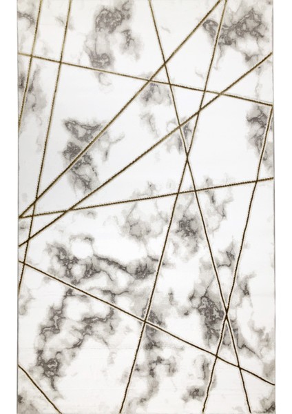 Halı Gold Plus 2650A Gold-Beyaz 80X150 cm Modern Halı