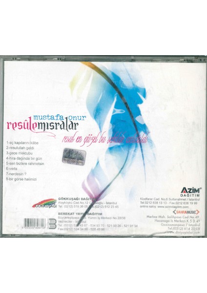 Resule Mısralar - Mustafa Onur CD