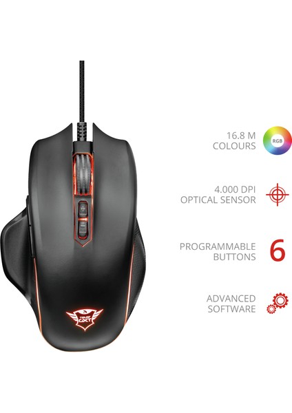 GXT 168 Haze Illuminated Oyuncu Mouse