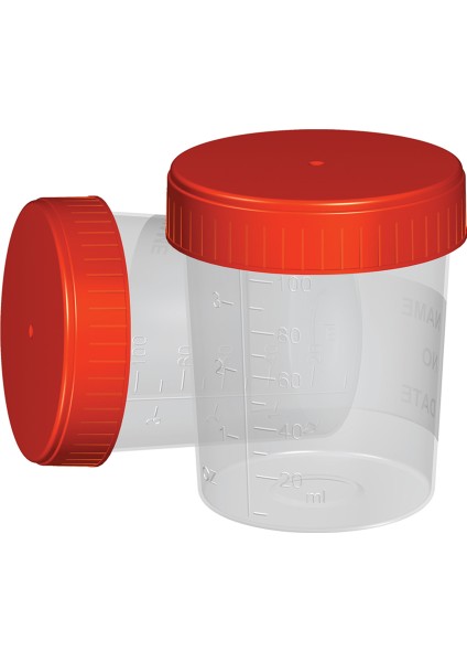 Steril İdrar Numune Kabı 100 ml 200 Adet