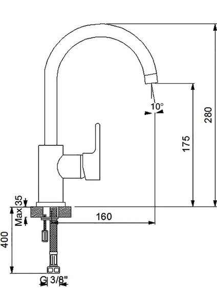 Premium Dönerli Lavabo Bataryası