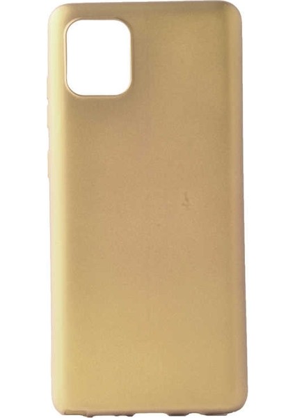Samsung Galaxy S10 Lite Kılıf Premier Silikon Esnek Koruma Gold