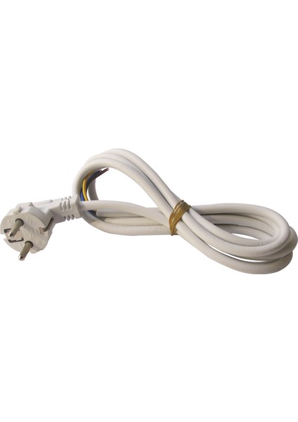 Fiş Baskılı TTR Kablo 3 x 1,5 mm Beyaz 3 m