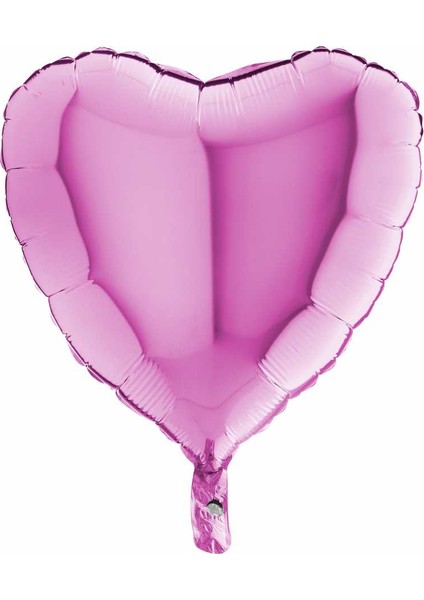 Grabo Kalp Folyo Balon 18" 46 cm Fuşya
