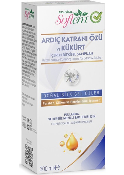Ardıç Katranlı Kükürtlü Şampuan 300ML