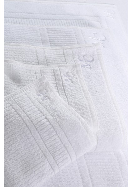 Otel Serisi-2 Li Havlu Vienne 100% Pamuk 30 x 30 Cm Beyaz