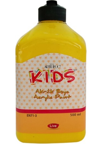Akrilik Boya 500ml Kids Sarı 1601