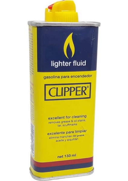 Clipper 133ML Benzin- Clipper 200 ml Çakmak Gazı ve 5'li Çakmak Taşı