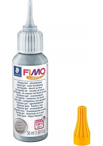 Fimo Liquid Deco Gel Sıvı Yapıştırıcı 50 ml Gümüş