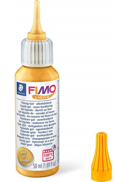 Fimo Liquid Deco Gel Sıvı Yapıştırıcı 50 ml Altın