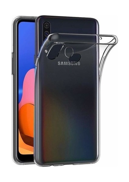 Samsung Galaxy A20S Şeffaf Slikon Kılıf