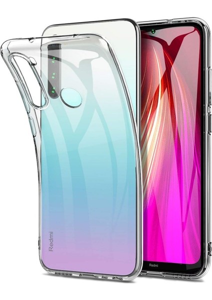 Xiaomi Redmi Note 8 Pro Kılıf Tam Şeffaf Silikon