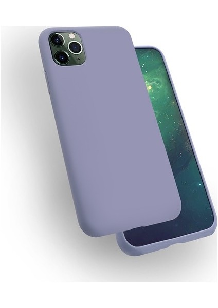 Apple iPhone Pro 11 Pro Kılıf Ultra Ince Mat Silikon +Cam Ekran Koruyucu Mor fiyatları