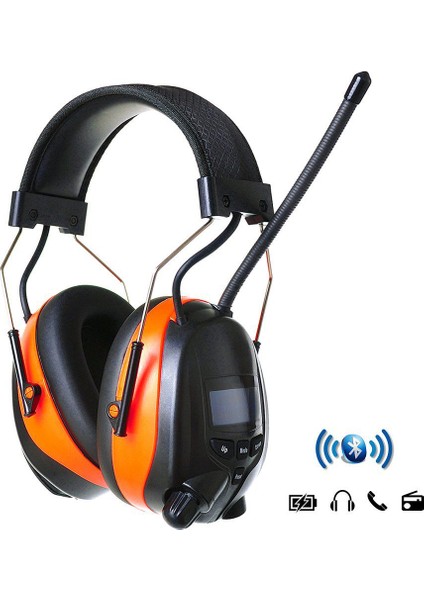Protear Kablosuz Bluetooth Kulaklık - Turuncu