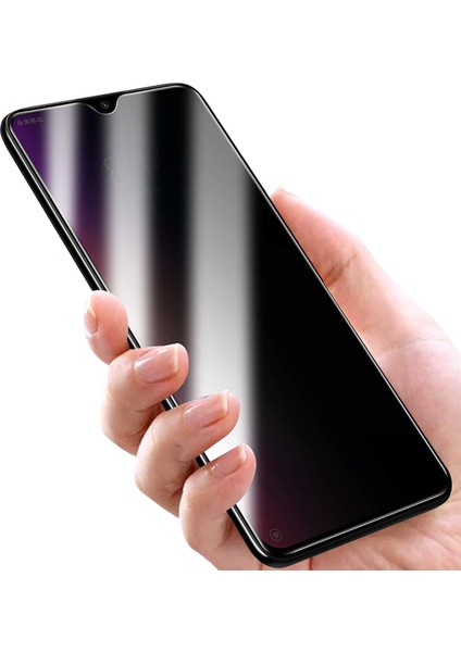 Xiaomi Redmi Note 8 Privacy Gizlilik Filtreli Tam Kaplayan Tempered Cam - Siyah