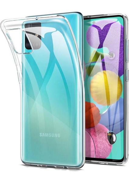 Samsung Galaxy A51 İnce Soft Silikon Kılıf - Şeffaf