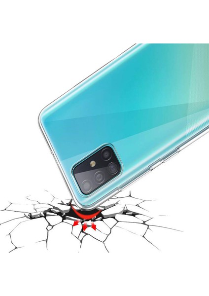 Samsung Galaxy A51 İnce Soft Silikon Kılıf - Şeffaf