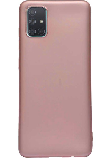 Samsung Galaxy A71 Premium Matte Silikon Kılıf - Pembe