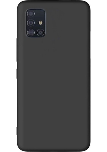 Samsung Galaxy A51 Premium Matte Silikon Kılıf - Siyah