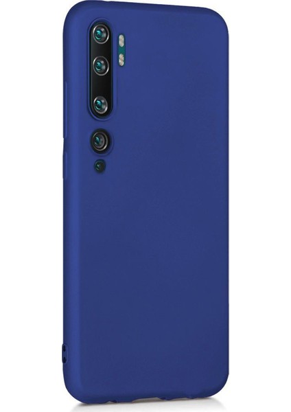 Xiaomi Mi Note 10 Premium Matte Silikon Kılıf - Lacivert