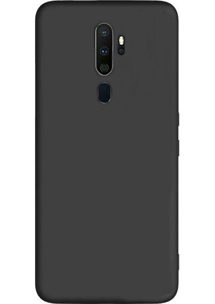 Oppo A5 2020 Premium Matte Silikon Kılıf - Siyah