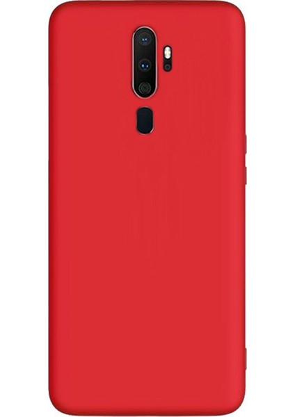 Oppo A5 2020 Premium Matte Silikon Kılıf - Kırmızı