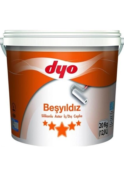 Beşyıldız Silikonlu İç Dış Astar 20 kg Beyaz