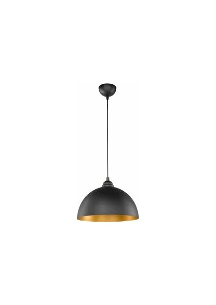 modern,retro,vintage oda,mutfak,otel,cafeler için siyah 1xe27 metal sarkıt avize çap:30cm