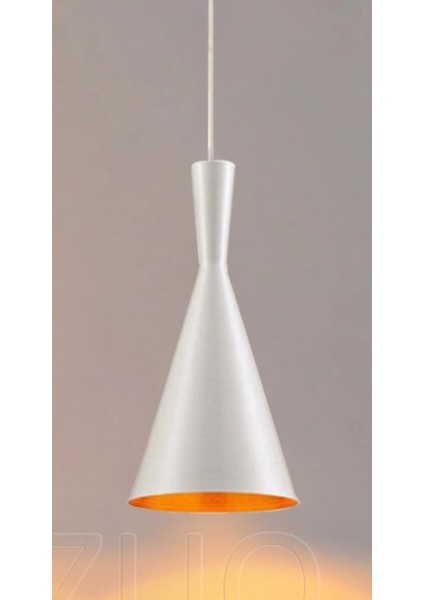 Retro Beyaz Içi Sarı Metal Sarkıt Avize fiyatları