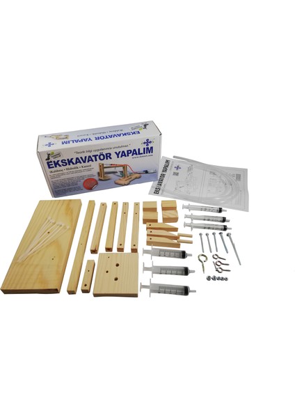 Basit Makine Ekskavatör Yapalım Deney Seti