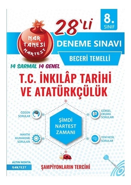 8. Sınıf Nar Tanesi T.C. İnkılap Tarihi 28 Deneme Sınavı - 2020