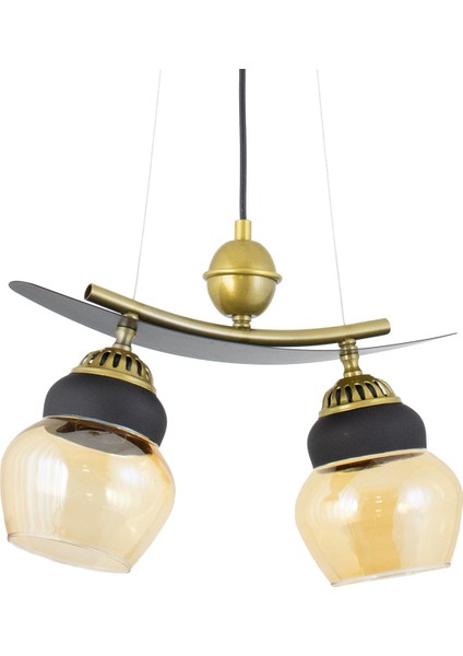 Ikili Modern Tarz Kayık Model Metal Camlı Sarkıt Avize fiyatları