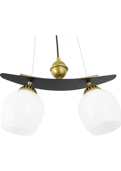 Ikili Modern Tarz Kayık Model Metal Camlı Sarkıt Avize fırsatları