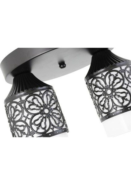 Ikili Spor Model Modern Retro Rustik Avize Beyazcam