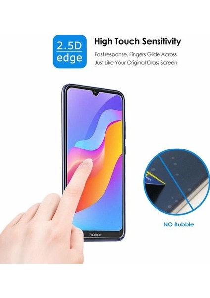 Case 4U Honor 8S / Huawei Y5 2019 Tamperli Kırılmaz Cam Ekran Koruyucu