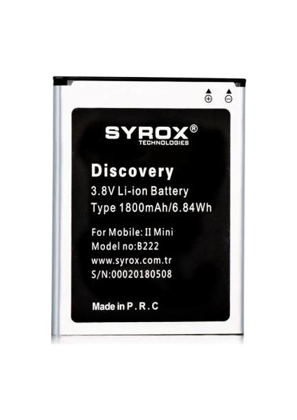 General Mobile Discovery 2 Mini Batarya 1800 mAh - SYX - B222