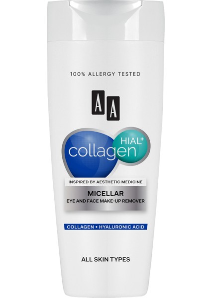 Aa Collagen Hıal+ Misellar Göz ve Yüz Makyaj Temizleyicisi