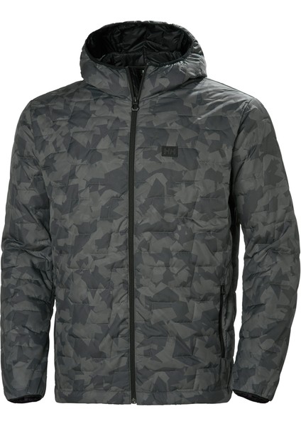 Hh Lıfaloft Hooded Insulator Jack Hha.65604_Hha.964 Charcoal L Erkek