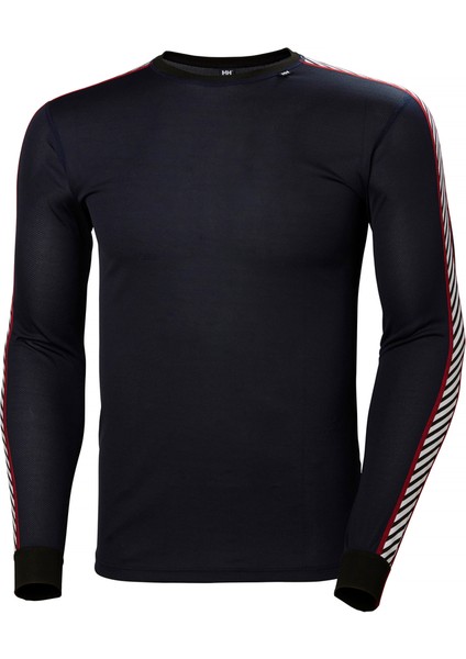 Hh Hh Lifa Stripe Crew Hha.48800_Hha.997 Black Xxl Erkek