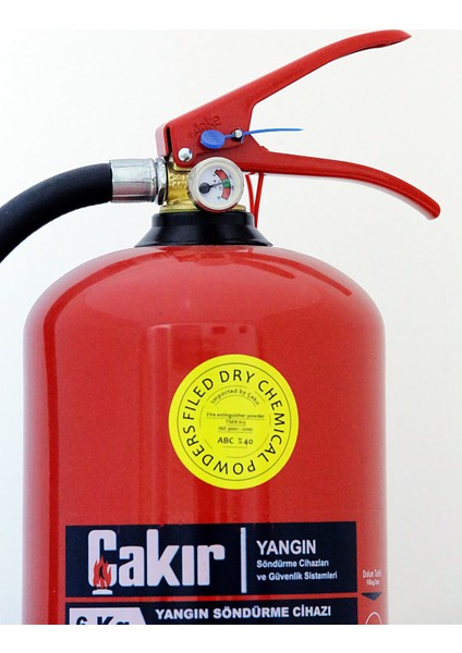 Yangın Söndürme Cihazı 6 kg Kkt Abc (Kuru Kimyevi Tozlu) fiyatları