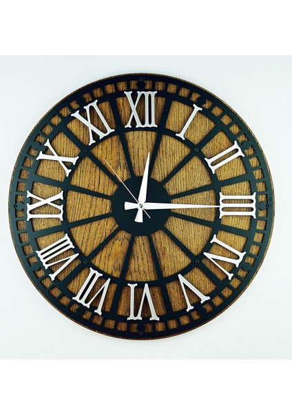 Kayra Saat Rustik Roma Silver (50CM)