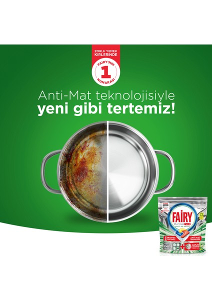Platinum Plus 60 Yıkama + Fairy Platinum 430 ml Sıvı Bulaşık Deterjanı Limon + Sünger