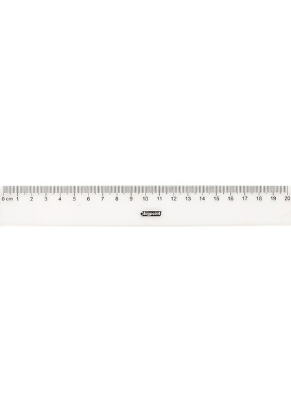 Plastik Geniş Cetvel 20 cm 24'lü Kutu
