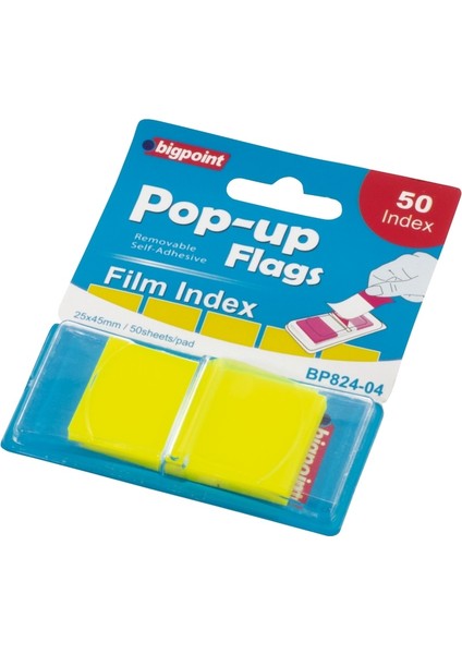 Pop-up Film Index Tekli Sarı 24'lü Paket