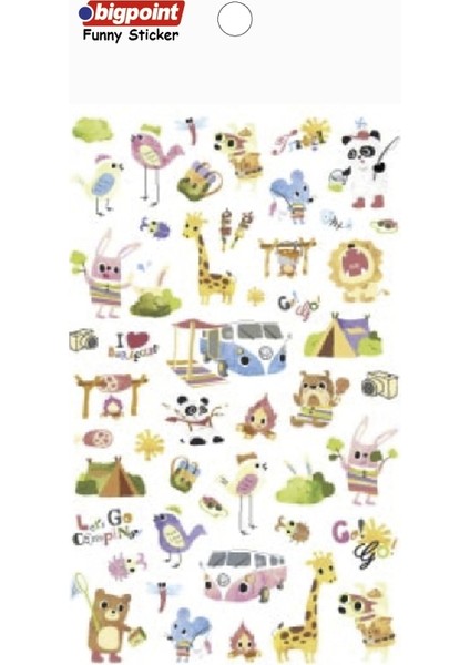 Sticker Kamp Arkadaşlarım 15'li Paket