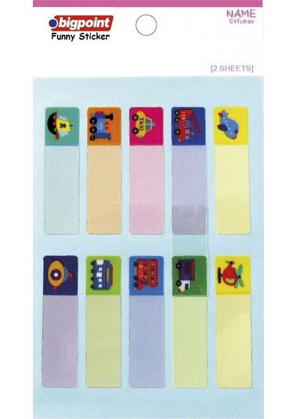 Sticker School Ulaşım Araçları 2 Yaprak 15'li Paket
