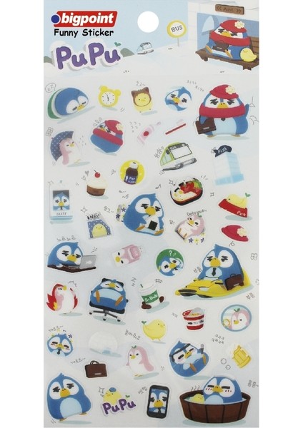 Sticker Penguen Pupu 15'li Paket